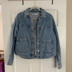Zara Women's Light Blue Jean Jacket